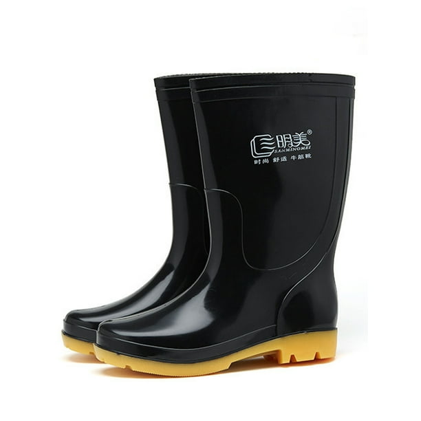Adult Mens Antiskid Waterproof Rubber Sole Work Shoes Rain Boots